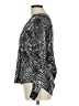 Soft Joie 100% Rayon Animal Print Silver Long Sleeve Blouse Size L - photo 5