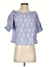 Sugar Lips Blue Short Sleeve Blouse Size S - photo 1