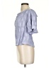 Sugar Lips Blue Short Sleeve Blouse Size S - photo 5