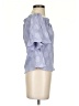 Sugar Lips Blue Short Sleeve Blouse Size S - photo 4