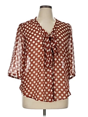 Eyeshadow 3/4 Sleeve Blouse (view 1)