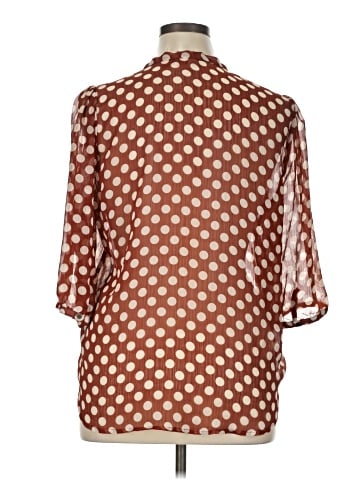 Eyeshadow 3/4 Sleeve Blouse (view 2)