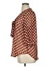 Eyeshadow 100% Polyester Polka Dots Brown 3/4 Sleeve Blouse Size 1X - photo 5
