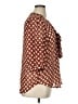 Eyeshadow 100% Polyester Polka Dots Brown 3/4 Sleeve Blouse Size 1X - photo 4