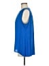 Chaus 100% Polyester Blue Sleeveless Blouse Size M - photo 5