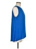 Chaus 100% Polyester Blue Sleeveless Blouse Size M - photo 4