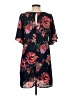 Everly 100% Polyester Floral Black Casual Dress Size S - photo 2