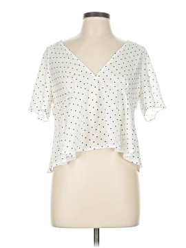 Elli White Short Sleeve Blouse