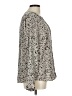 Apt. 9 100% Polyester Animal Print Gray Long Sleeve Blouse Size L - photo 4