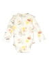 Carter's Floral Ivory Long Sleeve Onesie 9-12 MO / 12 MO - photo 2