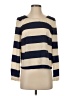 Cope 100% Polyester Stripes Ivory Long Sleeve Top Size XS - photo 1