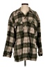 Motel 100% Polyester Plaid Green Coat Size XS - photo 1