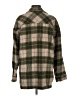 Motel 100% Polyester Plaid Green Coat Size XS - photo 2