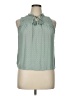 Jolt 100% Rayon Green Sleeveless Blouse Size XL - photo 1