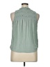 Jolt 100% Rayon Green Sleeveless Blouse Size XL - photo 2
