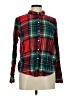 Aerie Plaid Red Long Sleeve Button-Down Shirt Size M - photo 1