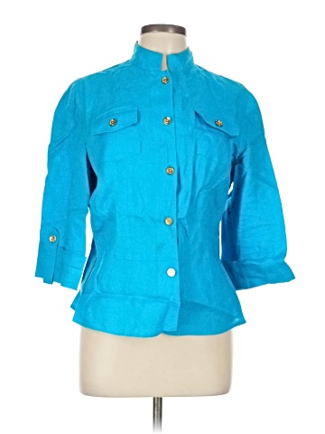 Jones New York Signature 3/4 Sleeve Button-Down Shirt (view 1)