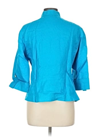 Jones New York Signature 3/4 Sleeve Button-Down Shirt (view 2)