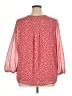 Tommy Hilfiger 100% Polyester Red 3/4 Sleeve Blouse Size 0X - photo 2