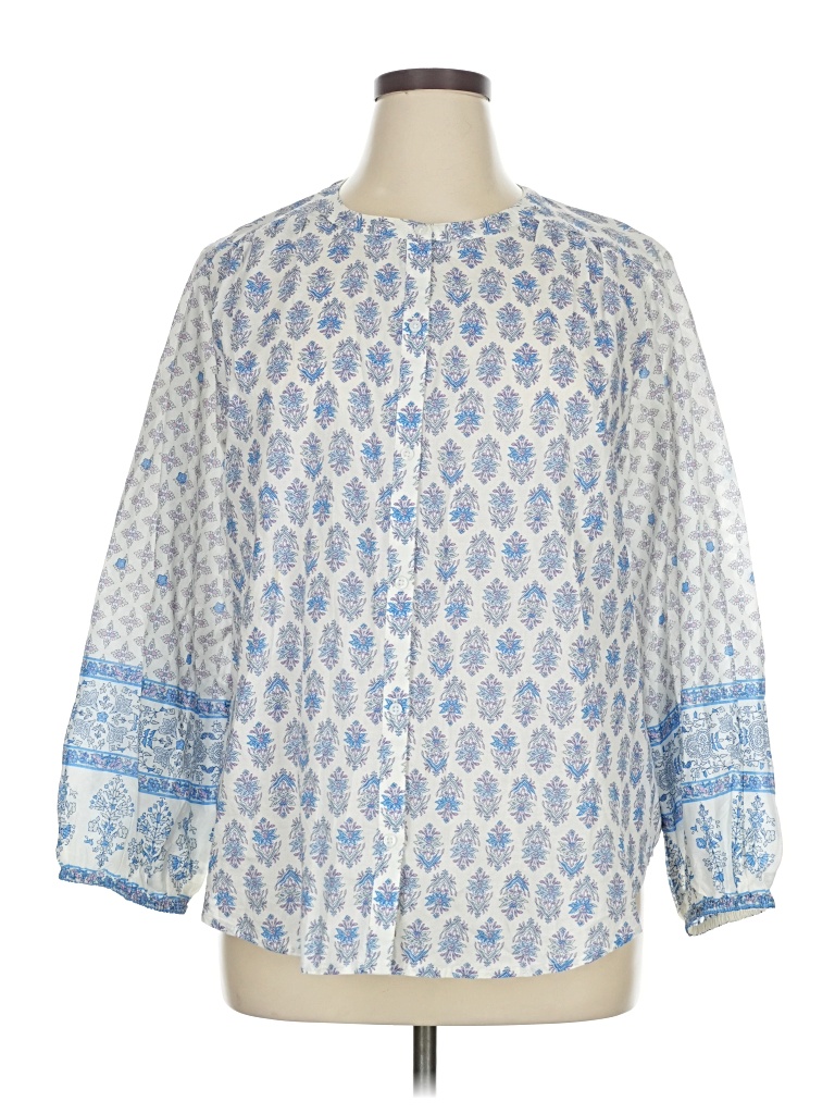 Pre-owned Lucky Brand Kimono In Blue