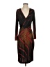 Escada Graphic Brown Cocktail Dress Size EU 34 / US 4 - photo 1