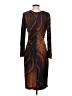 Escada Graphic Brown Cocktail Dress Size EU 34 / US 4 - photo 2