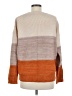 Fashion 100% Acrylic Color Block Orange Pullover Sweater Size M - photo 2
