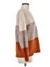 Fashion 100% Acrylic Color Block Orange Pullover Sweater Size M - photo 4
