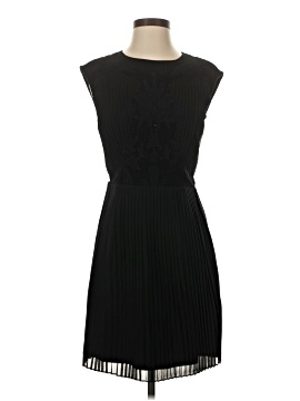 green emerald velvet dress Black Foil Print Long Sleeve Mesh Midi Dress | Junhaa main image 1