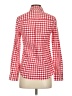 Vineyard Vines 100% Cotton Checkered-gingham Red Long Sleeve Blouse Size 0 - photo 2