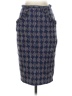 Eva Franco 100% Polyester Tweed Houndstooth Blue Formal Skirt Size 4 - photo 1