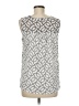Ann Taylor LOFT 100% Rayon Gray Sleeveless Blouse Size M - photo 2