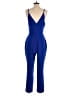 Harlyn 100% Polyester Solid Blue Jumpsuit Size S - photo 2