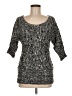 Vanity 100% Acrylic Tweed Gray Pullover Sweater Size M - photo 1