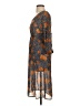 Assorted Brands 100% Polyester Print Orange Casual Dress Size XS - photo 5