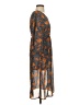 Assorted Brands 100% Polyester Print Orange Casual Dress Size XS - photo 4