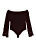 Express Burgundy Bodysuit Size S - photo 2