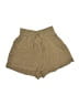 Unbranded 100% Rayon Solid Tan Khaki Shorts Size S - photo 1