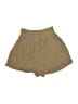 Unbranded 100% Rayon Solid Tan Khaki Shorts Size S - photo 2