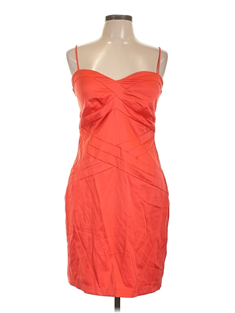 Pre-owned Bisou Bisou Cocktail Dress In Orange
