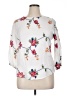 Kindred 100% Polyester Floral White 3/4 Sleeve Blouse Size XL - photo 1