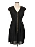 H&M 100% Polyester Black Casual Dress Size 10 - photo 1