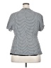 Lewit 100% Viscose Houndstooth Gray Short Sleeve Blouse Size XXL - photo 2