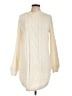 Allison Brittney 100% Polyester Ivory Casual Dress Size L - photo 1