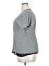 Lewit 100% Viscose Houndstooth Gray Short Sleeve Blouse Size XXL - photo 5
