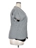Lewit 100% Viscose Houndstooth Gray Short Sleeve Blouse Size XXL - photo 4