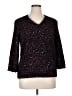 Jones New York Country Tweed Black Pullover Sweater Size XL - photo 1