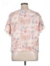 Assorted Brands 100% Polyester Pink Short Sleeve Blouse Size 1X - photo 2