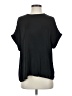 Naked Zebra 100% Polyester Black Short Sleeve Top Size S - photo 1