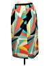 Worthington 100% Polyester Color Block Green Casual Skirt Size 2 - photo 2